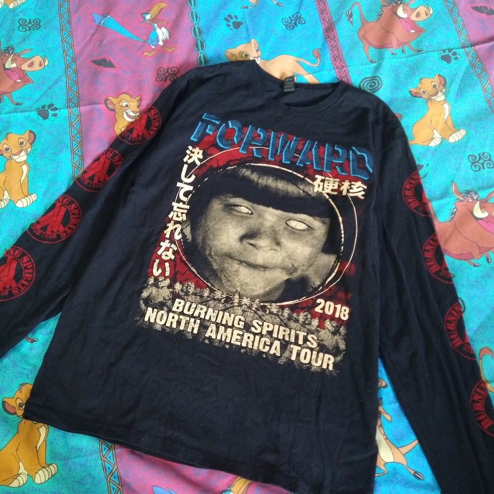 2018 Forward Burning Spirits North American Tour Long sleeve Tee Medium